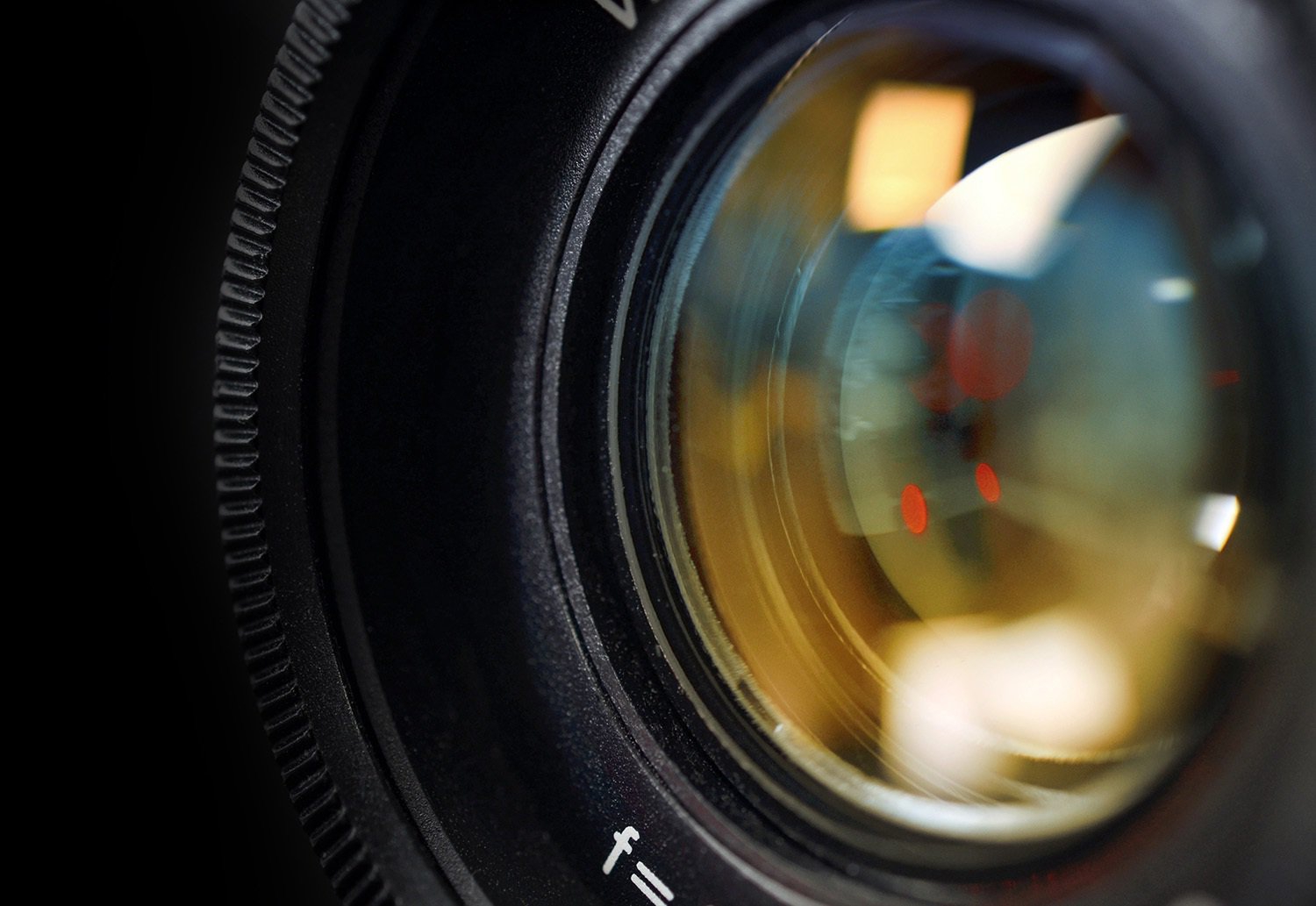 Close-up of a camera lens